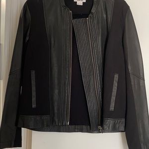 Helmet land leather jacket